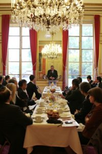 21 mai 2012 : petit-déjeuner du Club de l’Audace au Sénat avec Christian NOYER, Gouverneur de la Banque de France